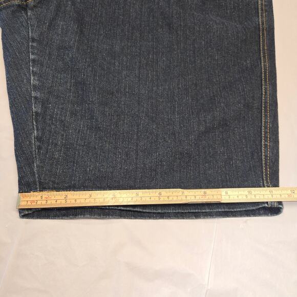 Goddess Womens Size 24 Denim Shorts Bermuda Dark Wash Stretch Beach Vacation - Picture 9 of 16